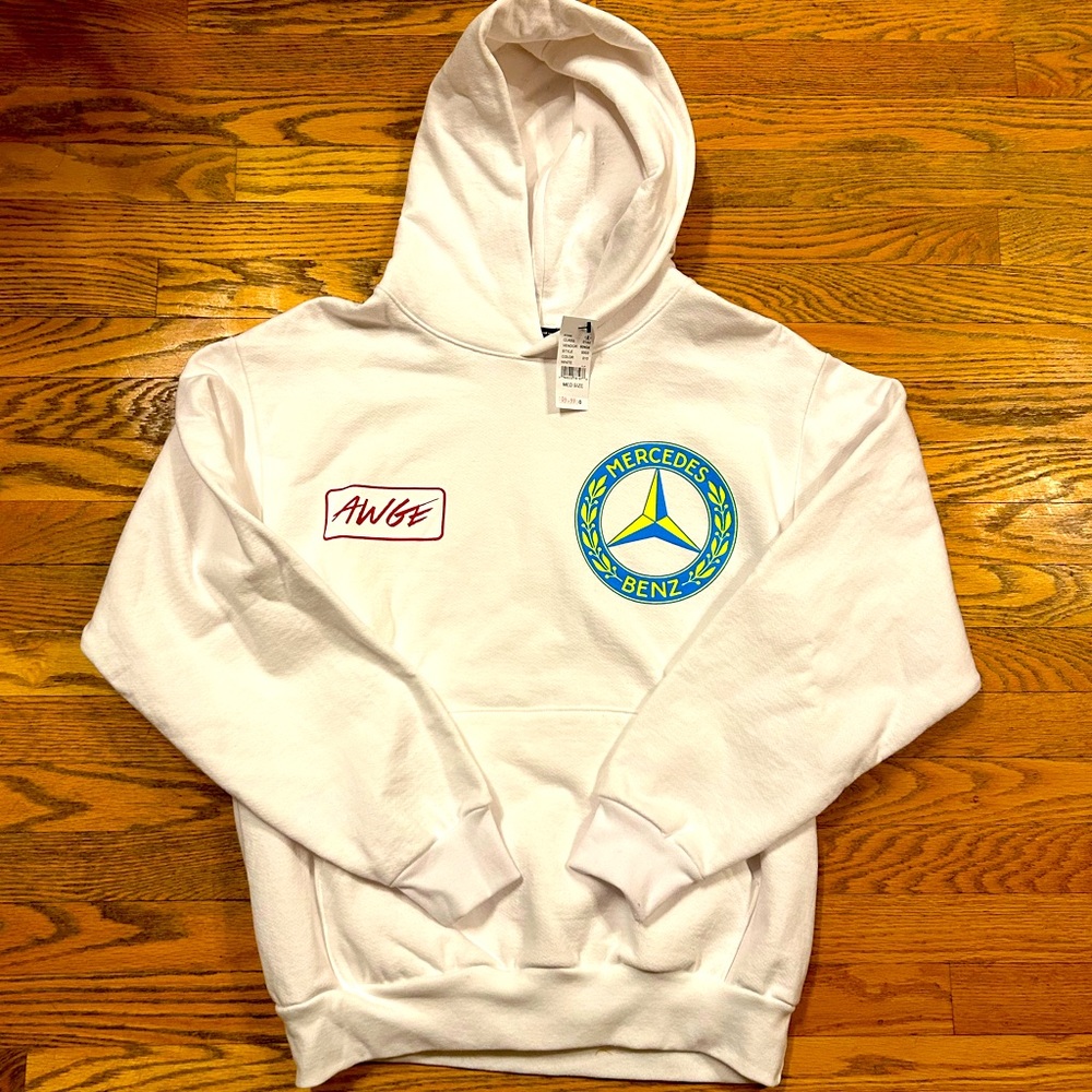 AWGE Mercedes Benz ASAP Rocky White Hoodie